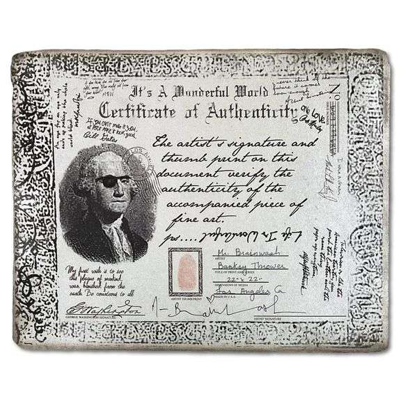 Banksy Thrower by Mr Brainwash