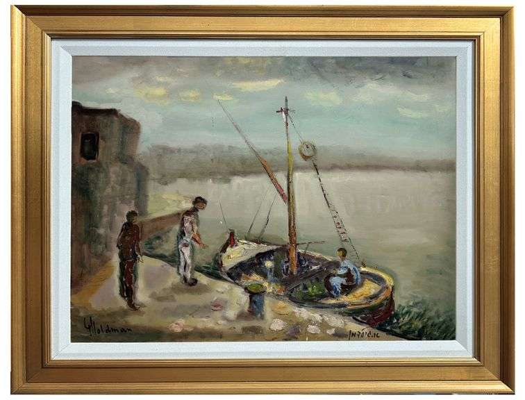 Masterpiece oil on canvas by Albert Goldman (1922-2011)
