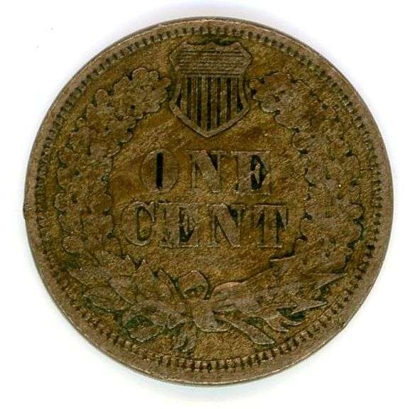 1862 Copper-NIckel Indian Head Cent in XF