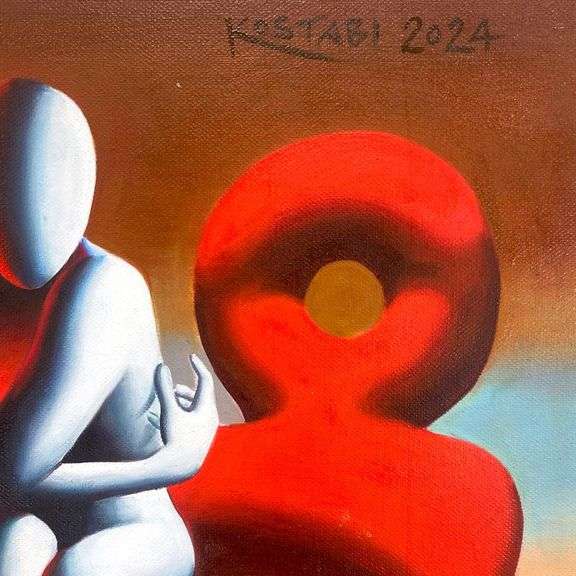 The Question of Existence by Kostabi
