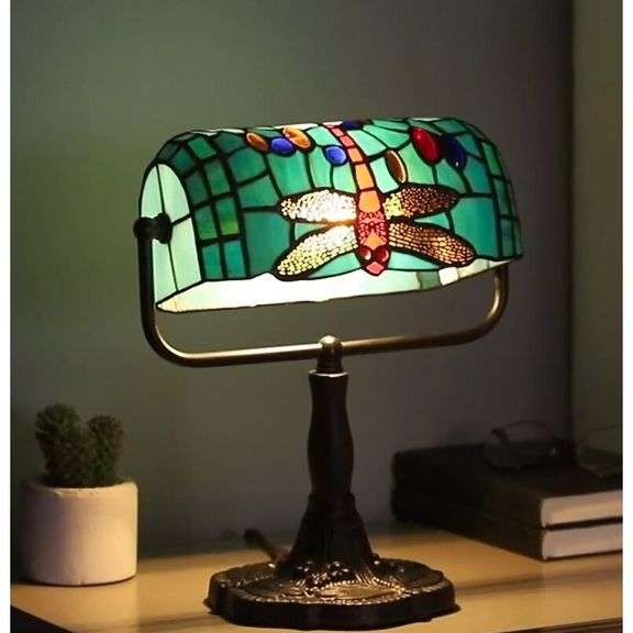 Dragonfly Stained Glass Lamp