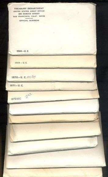 Nice Run of 12 Different US Mint Sets: 1968-1979