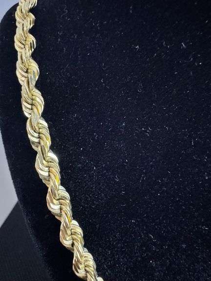 10K Yellow Gold Rope Chain