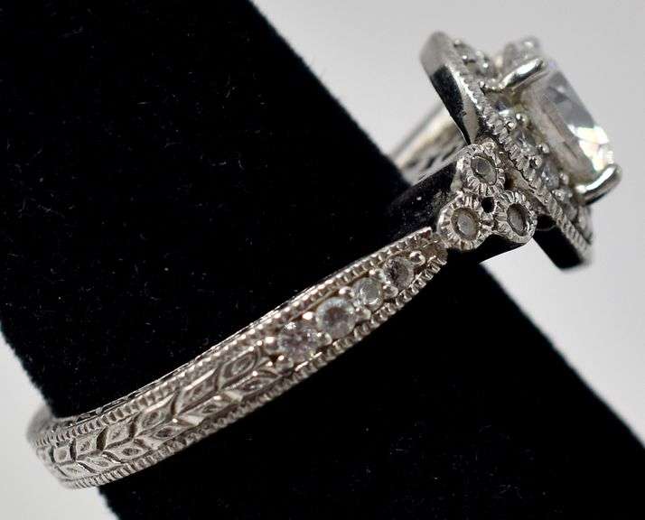 CZ Gemstone Ring in Sterling Silver