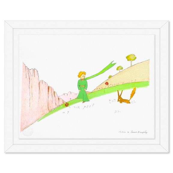 The Little Prince and Fox by Antoine de Saint-Exupery (1900-1944)