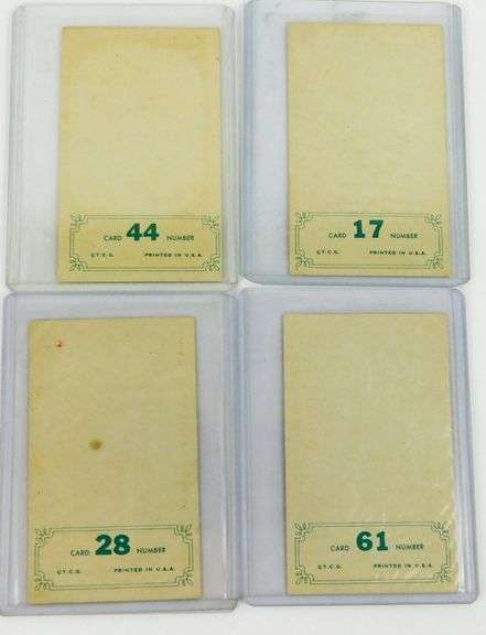 4 Topps N.L. All-Star Gold Foil Baseball Cards