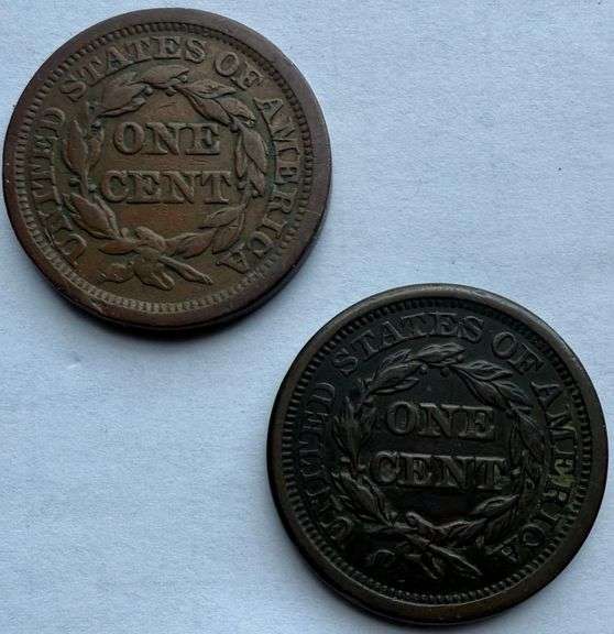 1849 1850 Large Cents