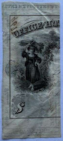 Feb 23 1863 25 Cent Fluvanna Note