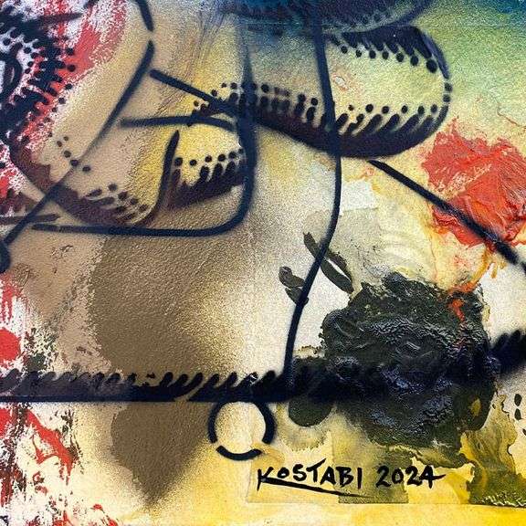 Ice Cubes in Time: A Dance of Overlapping Lives by Kostabi