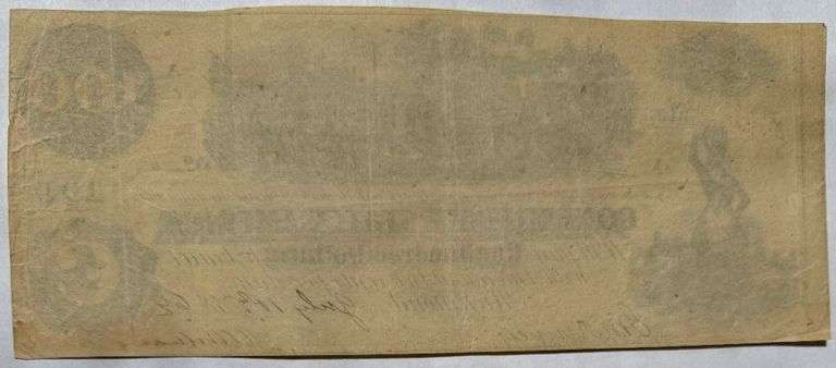 $100 Near Unc Straight Steam 1862 CSA Note