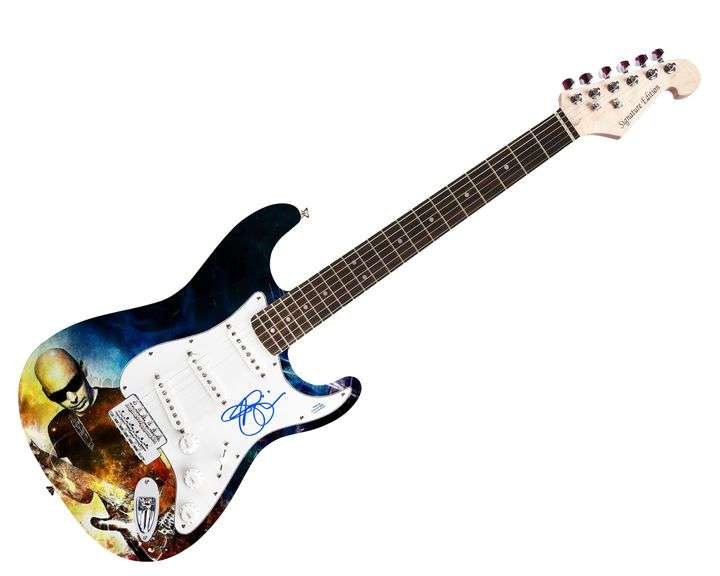 Joe Satriani Autographed Signed Custom Graphics Guitar ACOA