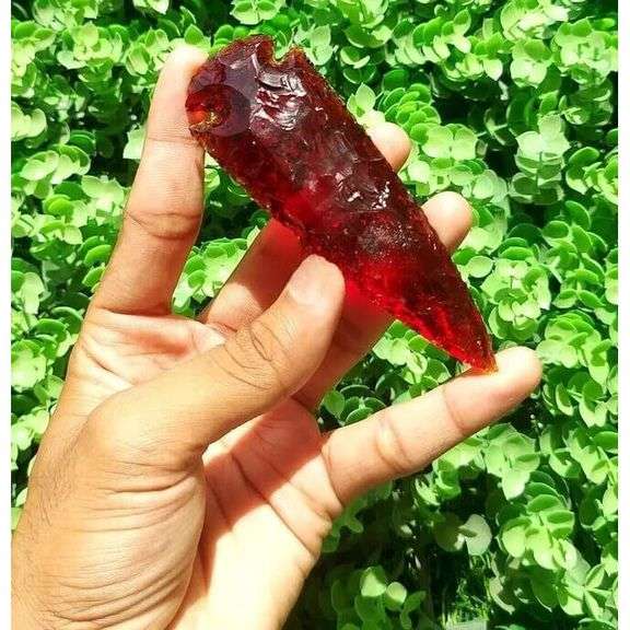 4-inch Red Obsidian Arrowhead