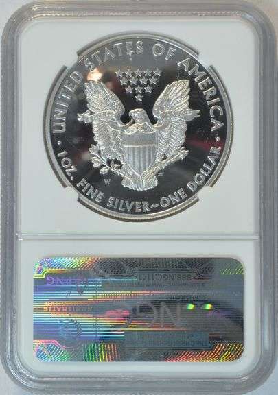 Flawless NGC PR70 ULTRA CAMEO graded 2012-W $1 Silver Eagle coin