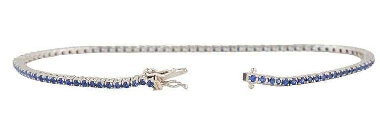 Kwiat 1.20ctw Sapphire Tennis Bracelet in 18K