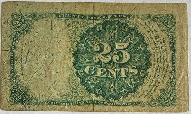 25 Cent 1874 Cent Fractional Currency