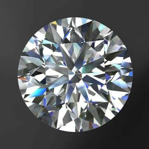 Huge 4.5 Ct Sparkling 58 Faceted Briilliant Round Cut Lab Simulated White Diamond Solitaire