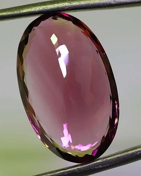 Substantial oval cut 19.58ct violet Amethyst