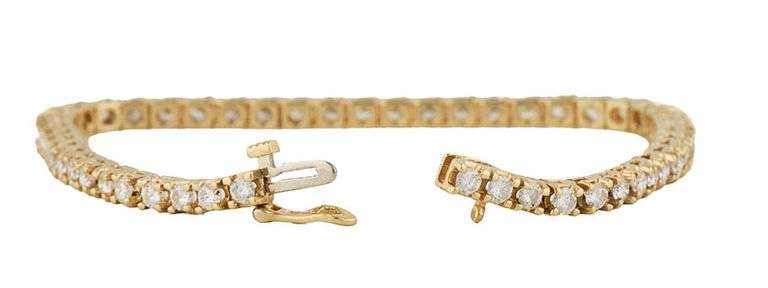 3.50ctw Round Diamond Tennis Bracelet in 14K
