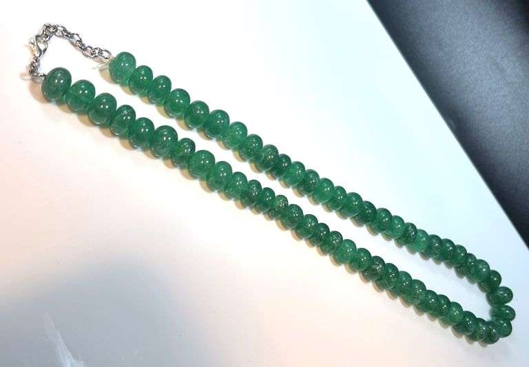 Huge 967.3 Cttw Natural Mined From The Earth Emerald Necklace