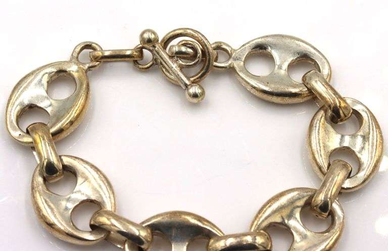 925 Sterling silver Gucci style link bracelet