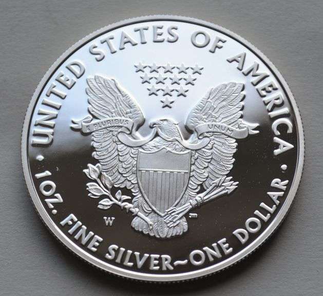 2008 W  Proof  Silver Eagle W Box And Paper