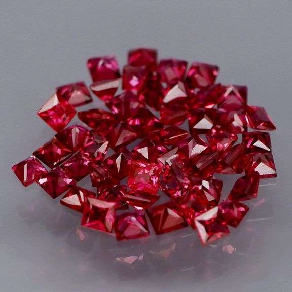 This is a 2.29ct set of REAL UNTREATED RED RUBIES!!!