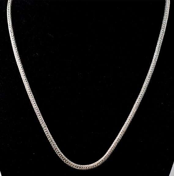 Braided Chain necklace in Sterling Silver