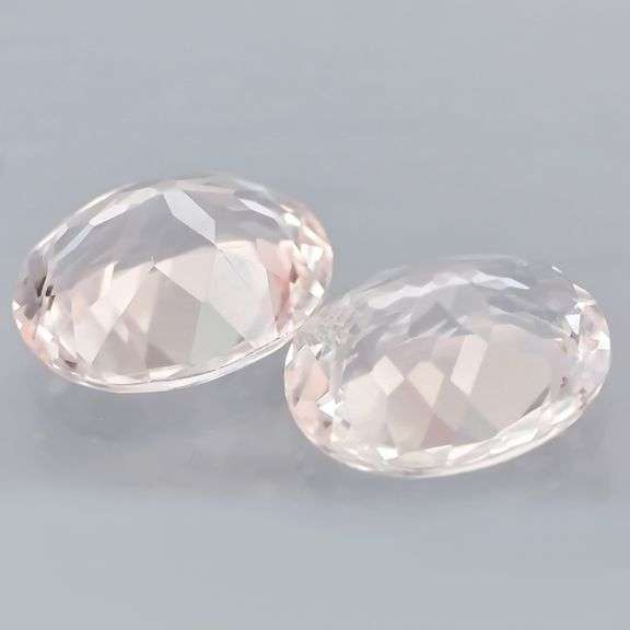 High fire 3.30ct 9x7mm pair of untreated Maorganites!