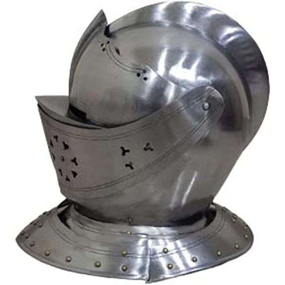 Medieval Knight European Close Armor Helmet
