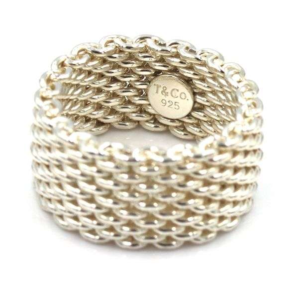 Tiffany & Co Somerset mesh ring