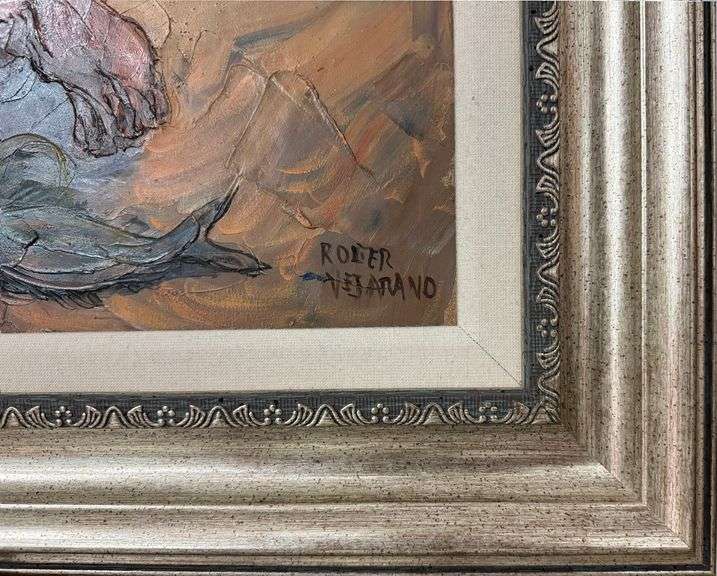 Inspirational artistic and bold vision Orignal Art by Roger Vejarano Roger Vejarano Familia ed pesca