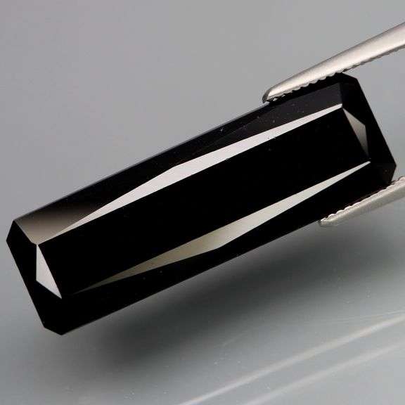 Silky smooth 16.99ct total black Tourmaline