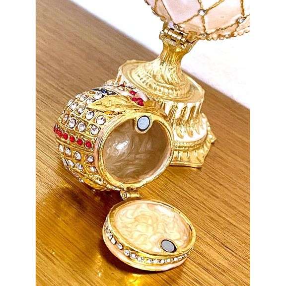Royal Fabergé Emerald Green 24K Gold with Austrian Crystals