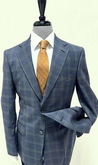 Stylish Plait Modern Fit Suit, Made in Italy