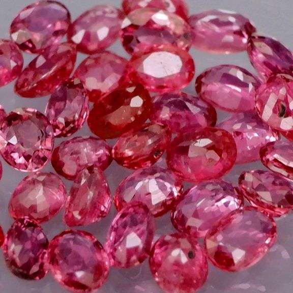 Sparkling! 3.11ct set of pinkish red REAL UNTREATED Rubies!!