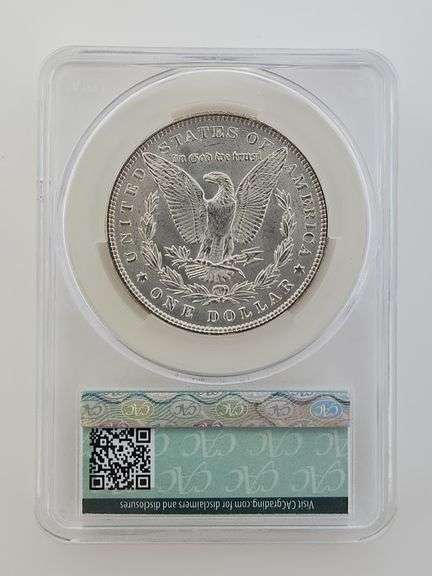 1885 Morgan Silver Dollar, CAC MS62