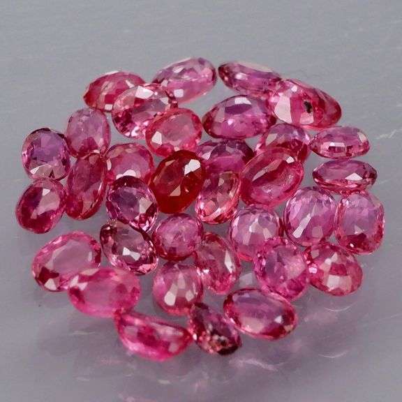 Collectors 3.19ct violet red Ruby set -Untreated!!!