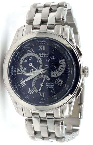 Citizen GN-4W-S blue dial stainless steel watch