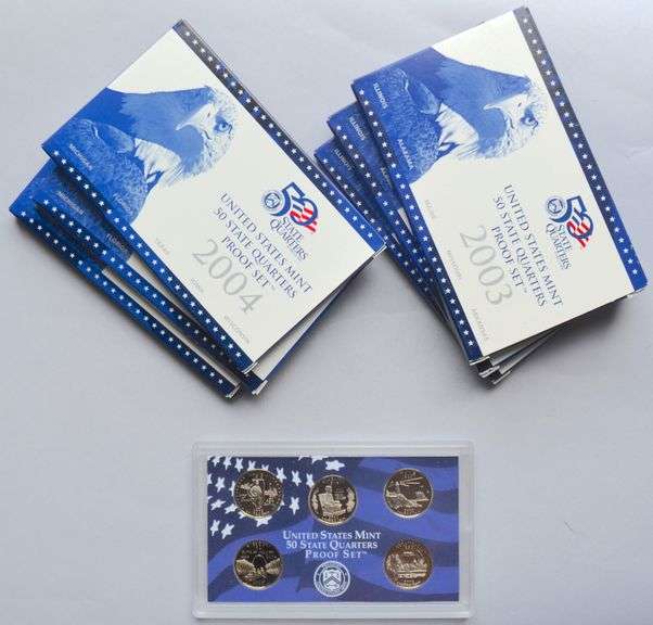 2003 4 6  Three Each US Proof Quarter Sets