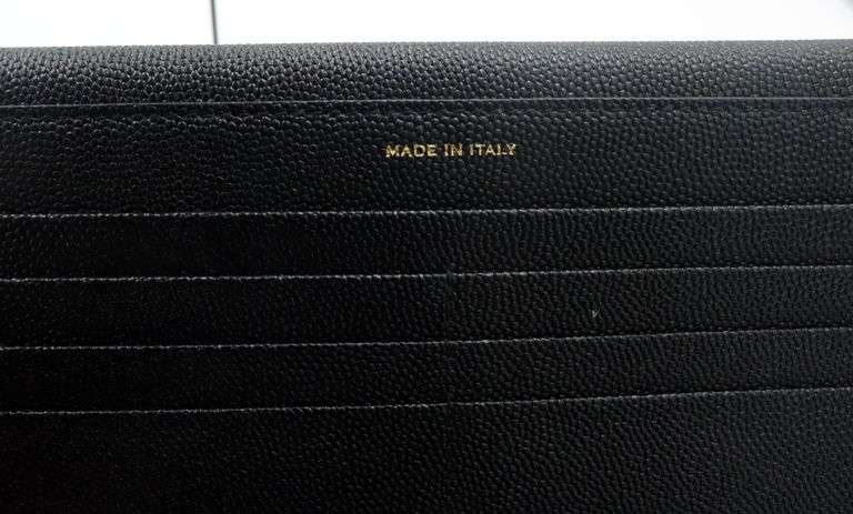 YSL Uptown Large Monogram Leather Wallet