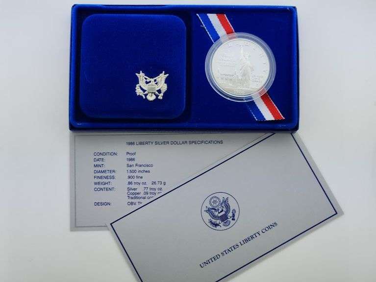 1986-S $1 Statue of Liberty PR DCAM