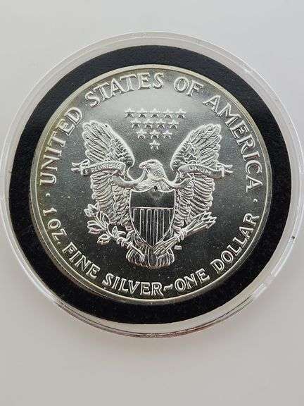 1989 American Silver Eagle In Capsule