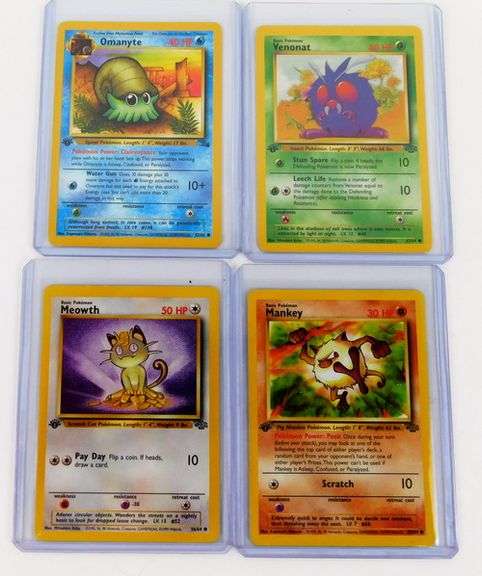 8 Pokémon 1st Edition 1999 Trade Cards