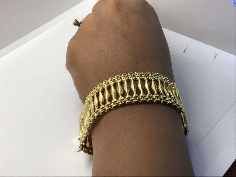 14K Yellow Gold Vintage Cuban Link Bracelet