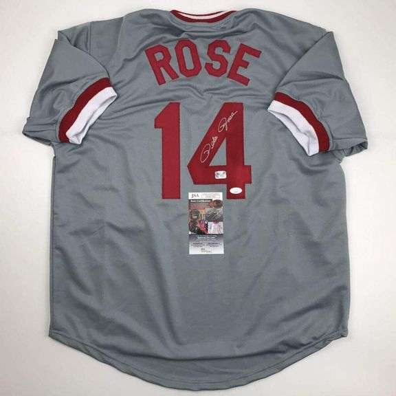 Autographed Pete Rose Cincinnati Baseball Jersey with COA