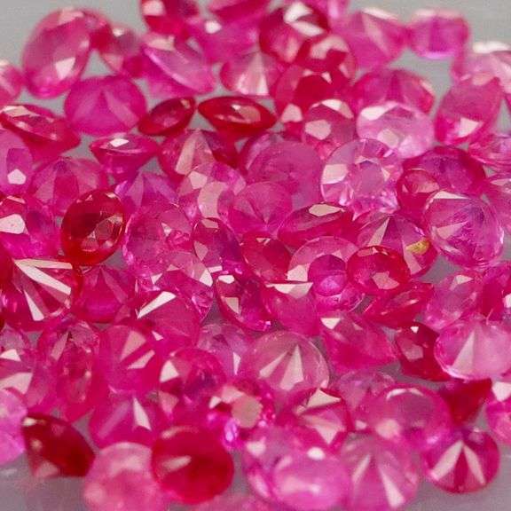 100 pieces! 3.50ct hot pink Sapphire set -Heated only!!!