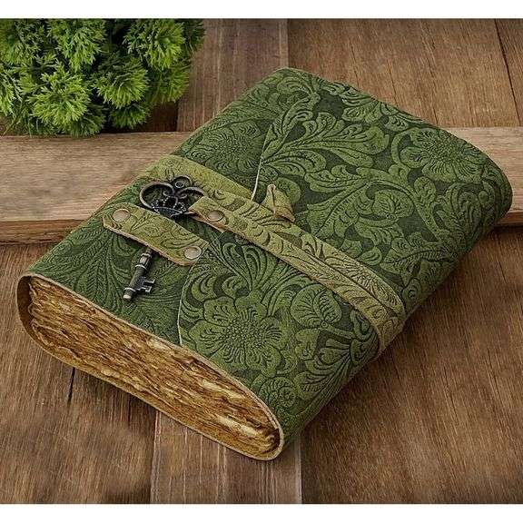 Handmade Leather Journal with Deckle Edge Paper