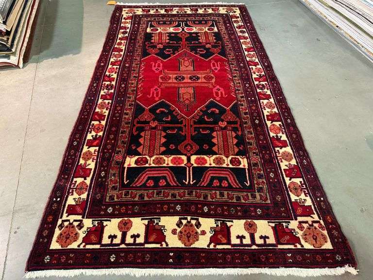 Stunning Persian Hamedan  Rug 5x9.7