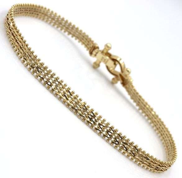 Practical and Pretty 14K YG Riccio Style Bracelet