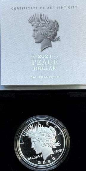 2023 S Proof Peace Silver Dollar